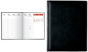Rido Buchkalender Managerkalender TM Kunstleder schwarz Kalendarium 2012