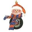 New York Islanders 3" Acrylic Striped Home Run Snowman - NHL Hockey