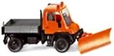 Unimog U 400 Mit Schneepflug (Wiking 6460335)