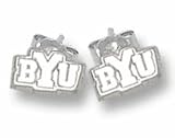 LogoArt Brigham Young Cougars Sterling Silver Team Font 3/16 Dangle Earrings