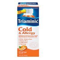 "Triaminic Cold & Allergy Relief Liquid, Orange - 4 Oz/ pack, 2 pack"