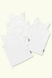 3 Pack Autograph Superfine Pure Cotton Sleeveless Vests