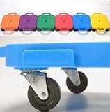 16 Scooters w/ Deluxe Rubber Casters w/ Bearings (set of 6)