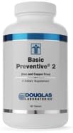 Douglas Laboratories - Basic Preventive 2 (FE&CU free), 180 tabs