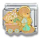 Clearly CharmingEaster's On It's WayPrecious Moments Italian Charm Bracelet Link