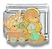 Clearly CharmingEaster's On It's WayPrecious Moments Italian Charm Bracelet Link