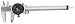 Starrett B120A-6 Dial Caliper, 6", Black Dial, Fitted Plastic Case