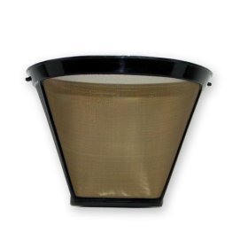 Permanent #4 Cone Replacement Gold Coffee Filter 8 10 12 Cup Fits Braun Cuisinart Mr... by Brew Rite