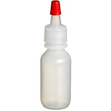 Dynalon 605085-0005 Low Density Polyethylene Dropper Dispensing Bottle, 0.94" Width x 1.41" Height, 0.5oz Capacity
