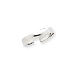High Polished Toe Ring in 14 Karat White Gold