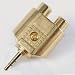 AUDIO ADAPTOR3.5mm STEREO PLUG to 2 x RCA PHONO SOCKETS
