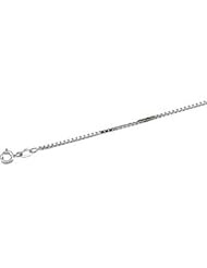 Clevereves 14K White Gold 24 Inch Solid Box Chain
