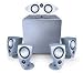 Mordaunt Short Genie Home Cinema Speaker System - silver finish