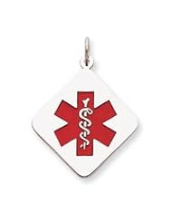 Sterling Silver Medical Jewelry Pendant