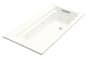 KOHLER K-1124-0 Archer 6-Foot Whirlpool, White