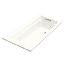 KOHLER K-1124-0 Archer 6-Foot Whirlpool, White