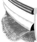 Taco Supply V210874WHA18 RIGID SPRAY RAIL WHITE 18' RIGID VINYL SPRAY RAIL