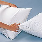 Buy 100% Cotton 230 Thread Count Luxury Queen Size Pillow Protector by Pacific Pillows now!