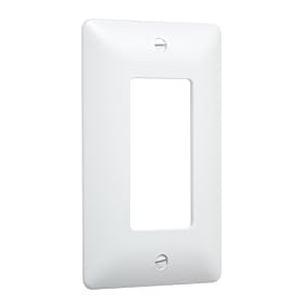 Taymac 5000W Paintable Masque Wall Plate Cover, White, 1-Gang