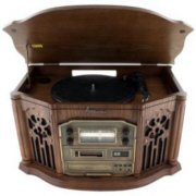 Emerson NR305TT Heritage Home Audio System with CD and Cassette Players