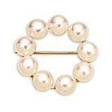 14k Gold Cultured Freshwater Pearl Brooch