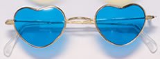 PINK HEART SHAPED GLASSES/SPECS 
