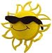 California Sunshine Open Ray Sun Antenna Ball Topper
