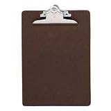 Hardboard Clipboard, Nickel Plated Clip, 9x15 1/2, Brown (SPR00896) Category: Clipboards