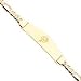 14K Miami Dolphins Large Polished Dolphin In Ring Id Figaro Bracelet