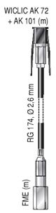 Antenne Bad Blankenburg Adapterkabel (RG 174, FME (m)/ WICLIC AK 72+AK 101 m) 0,15m Preisvergleich