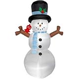 Lighted Airblown Snowman – 8′
