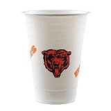 NFL Chicago Bears Disposable Plastic Cups, Pack of 24