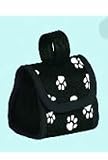 Pet Supplies : 5Star Dog Walking Poop Bags Purse Dispenser Black Paw Print