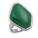 .925 Silver & Green Aventurine Ring- Sizes 6-8