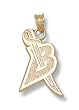 Buffalo Sabres New "B" Sword Logo 5/8" Charm/Pendant -14K/10K, Stainless Steel or Gold Plated