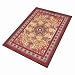 Notrax 170 Orientrax Burgundy Nylon Fiber Entrance Matting (Specialty) with PVC Backing, 8' L x 5' W, For Upscale Entrances and Reception Areas