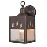 Yellowstone - 1 Light Small Rustic Outdoor Lighting Wall Lamp Fixture Tree - Bronze - B2544