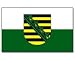 Stock-Flagge 30 x 45 : Sachsen