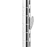 Metro 54UPQ-DBM Qwikslot Black Matte Mobile Post - 54" - Intermetro-54UPQ-DBM
