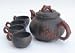 Yixing Clay Teapot - Black Plum Set, 24 oz.