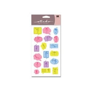 Amazon.com: EK Sticko Stickers Funny Captions Stick Figures (Pack of 6 ...