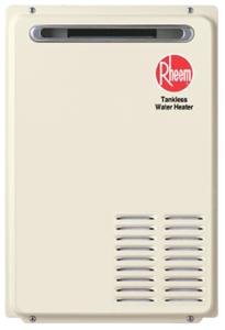 Rheem RTG-53XN Outdoor Natural Gas Tankless Water Heater for 1-2 Bathroom Homes