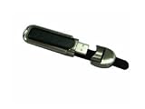 USB flash memory stick Key - black or brown leather - 1GB - black