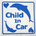 ｵﾘｼﾞﾅﾙｽﾃｯｶｰ Child In Car ｲﾙｶ (ｽｶｲﾌﾞﾙｰ) SD-1024 イルカ