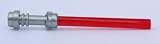 Trans Red Lightsaber - Metallic Silver Hilt