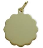 10 Karat Yellow Gold High Polish Floral Dog Tag with 18 chain 21YsKwTZUDL. SL160 10 Karat Yellow Gold High Polish Floral Dog Tag with 18 chain