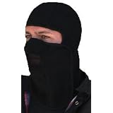 ZAN HEADGEAR/BOBSTER Fleece Velcro Balaclava Black WB114V