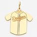 14K Los Angeles Dodgers Sm Jersey Pendant