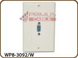 VGA to VGA Decor Wall Plate - White