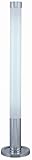 IMAGE OF Lite Source Ingress 1 Light Fluorescent Floor Lamp, Chrome/White Acrylic Shade